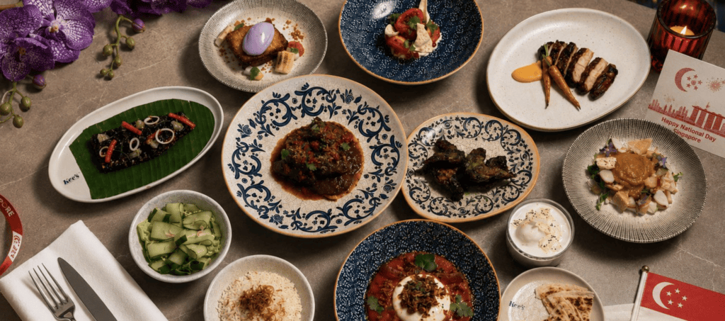 Kee's National Day Set Dinner Menu featuring a specially curated Modern Asian dining experience, available from 1–9 August in celebration of Singapore's National Day.